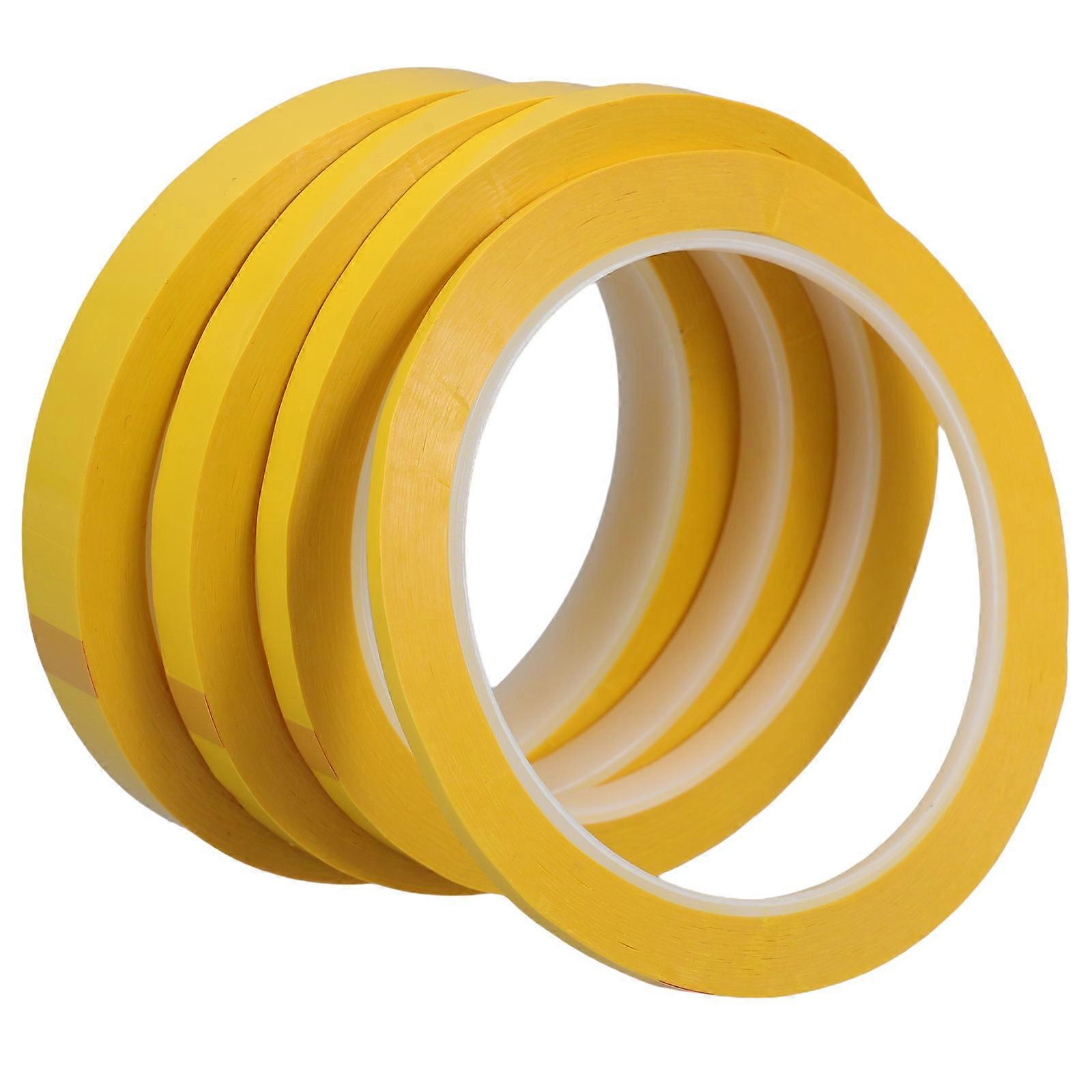 Heat Resistant Insulation Tape 4 Rolls High Temperature Masking Film for Electrical Insulation and Fire Retardant Applications with Strong Adhesive