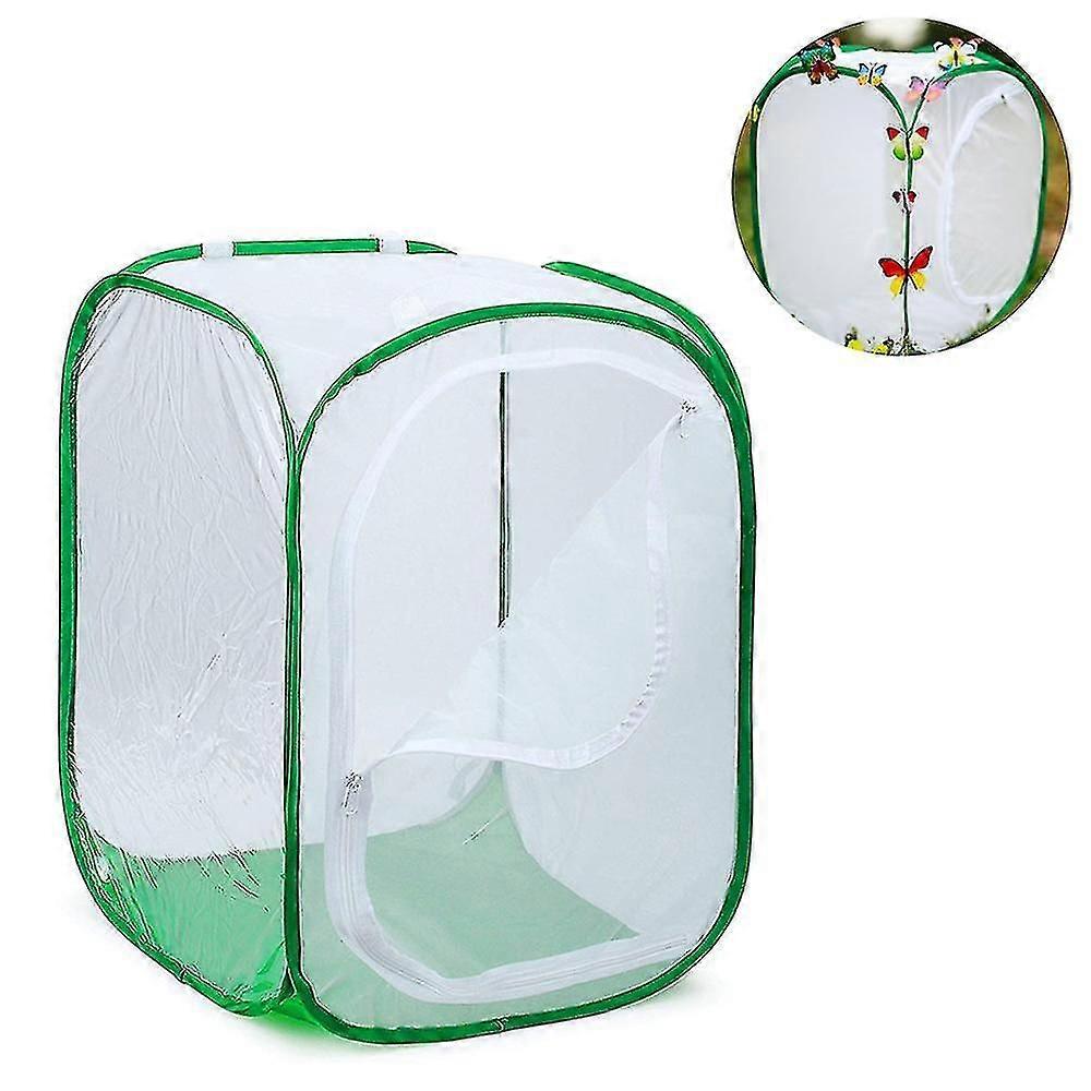 Tall Large Butterfly Habitat Cage Collapsible Terrarium Pop-up Lnches , Insect And Butterfly Net For