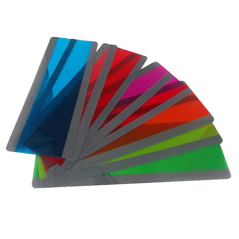 PVC Bookmark Creative Transparent Bookmarks for Decor Use 6Pcs