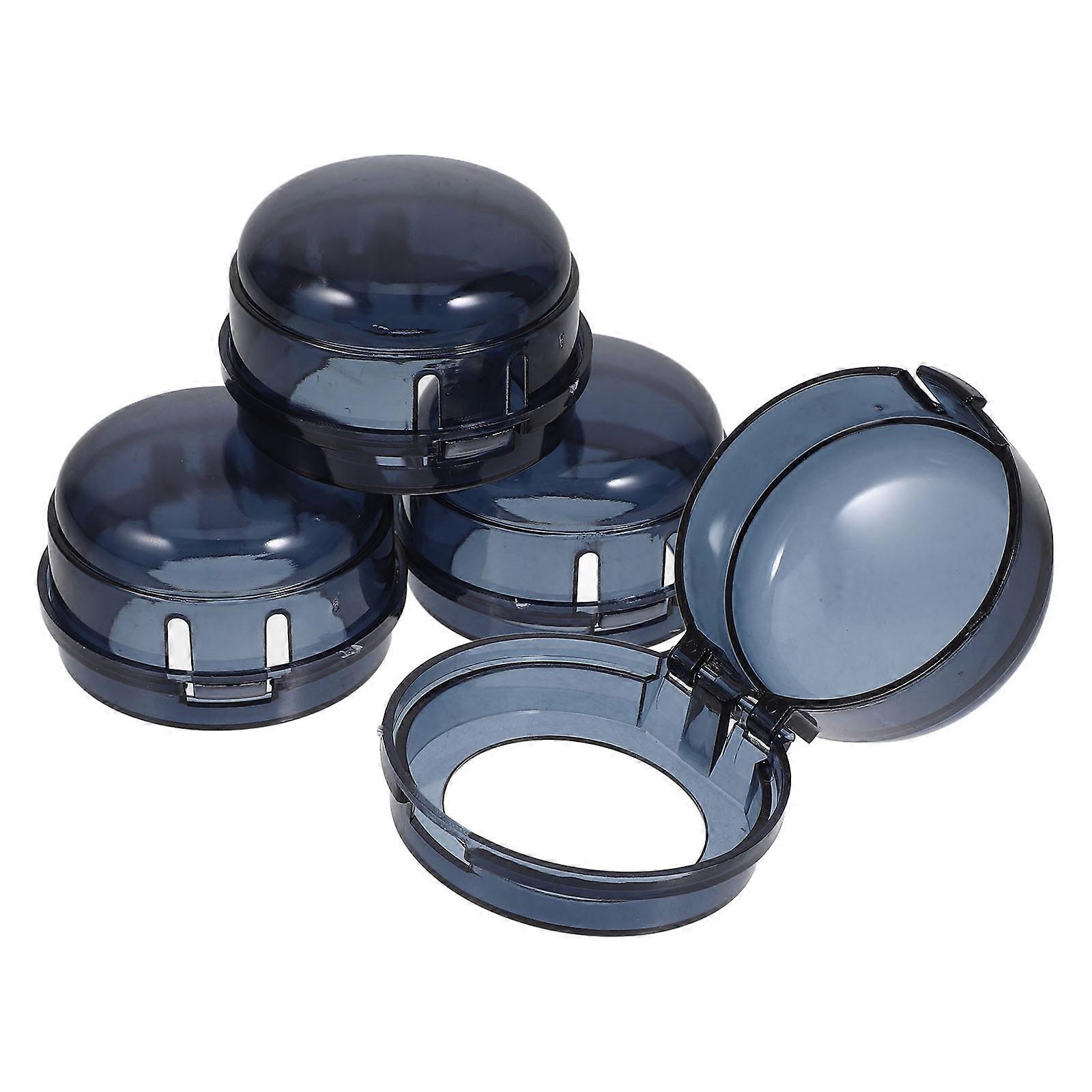 Stove Top Protector Child Safety Gas Knob Covers Sleek Design 4Pcs Home Gas Stove Switches Black