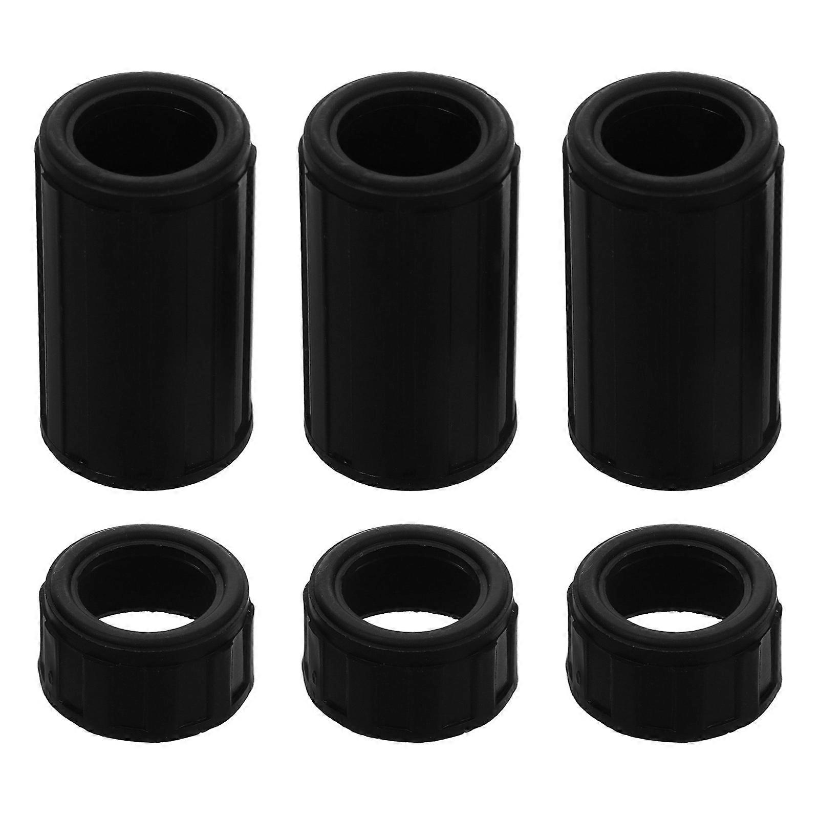 3 Sets Durable Plastic Flute Interface Protective Caps for Outdoor Use – Scratch Resistant & Impact Resilient Flute Accessories