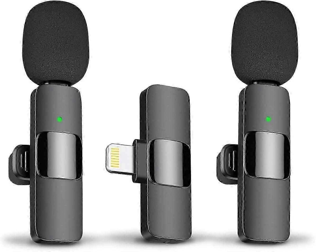 Professional Wireless Lavalier Lapel Microphone for iPhone, iPad - Cordless