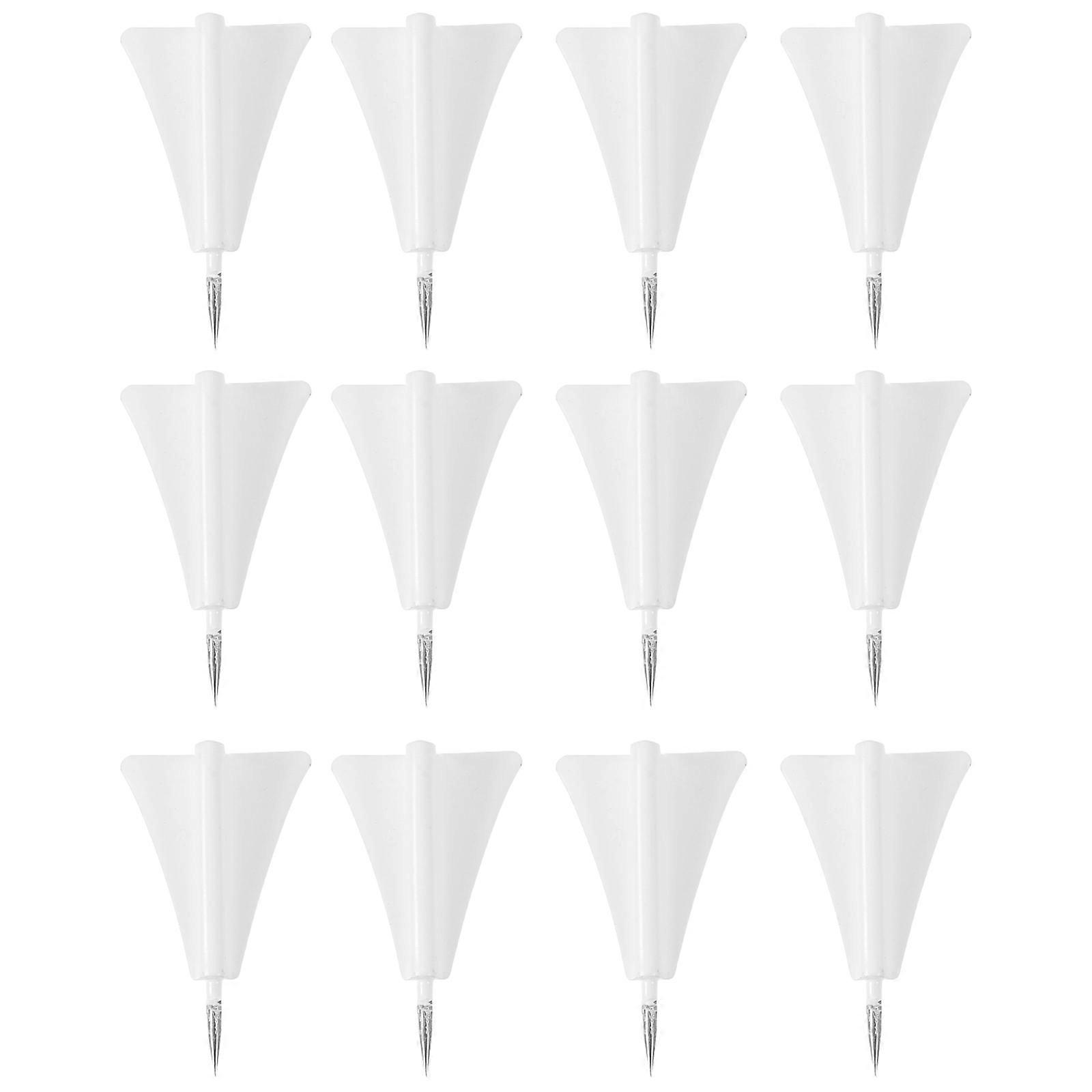 Decorative Thumb Tacks Push Pin Office Use Activities Airplane Shape Metal 12Pcs