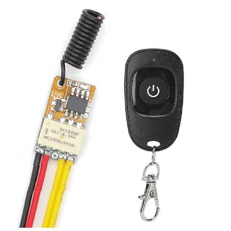 Saving Push Button Mini Relay Contacts RF Wireless Switches DC3.7V-12V 433Mhz Smart Home Mini Remote Switch