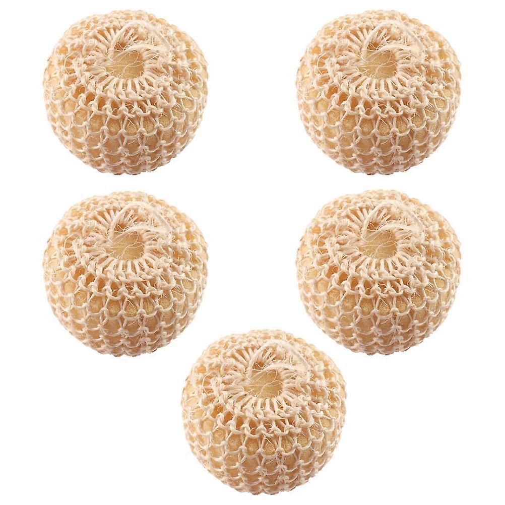 Bath And Bathing Accessories Bath Sisal Balls Bathing Yellow 5Pcs