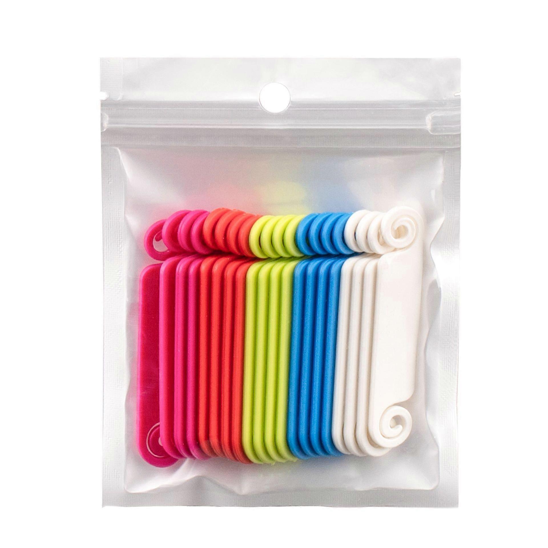 50 Cable Identification Multicolor Labels for Marking Wires, Cable Management Random Colors