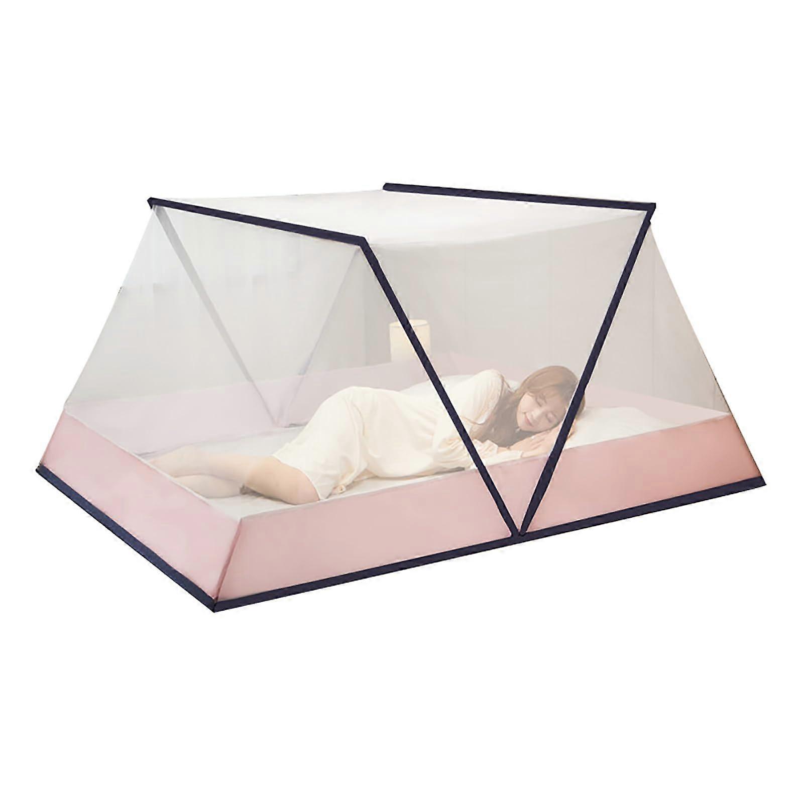 Mosquito Net Tent Foldable, Ventilated Summer Sleeping Net Tent Collapsible Crib Mosquito Net, B, 135 * 190 * 80cm