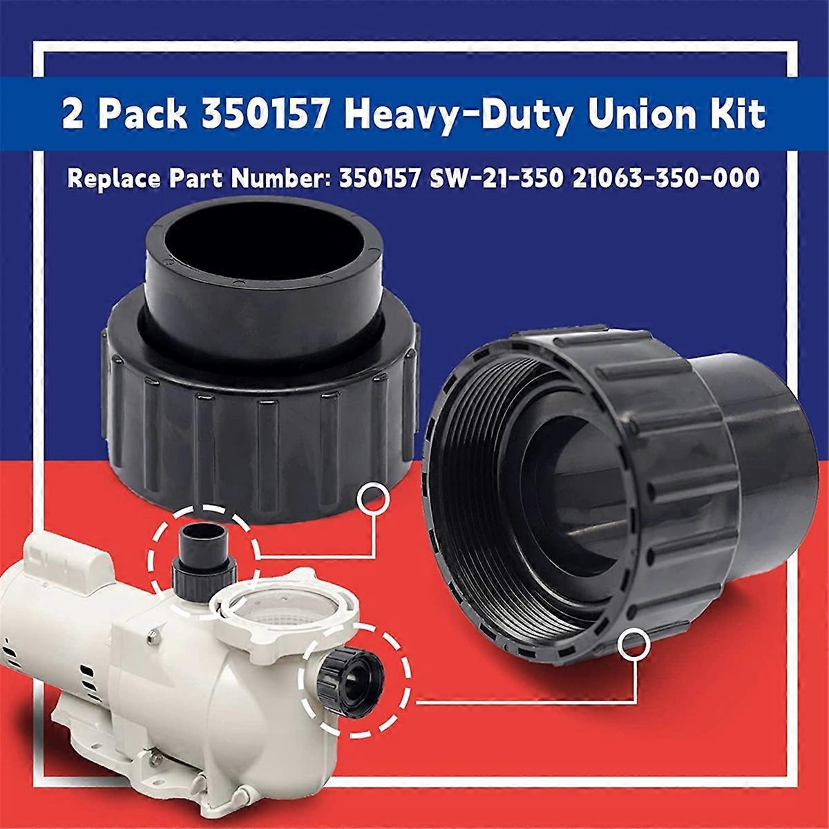 350157 Union Replacement Kit for & Variable Speed Pool Pump,Pool Pump Union