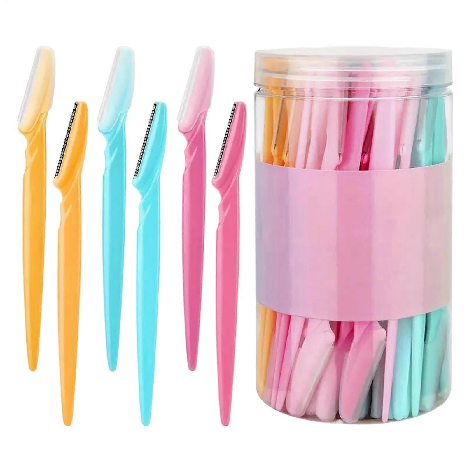 Eyebrow Trimmer Set with Protective Cover, Precision Face Eyebrow Razor and Dermaplaning Tool for Beard Grooming