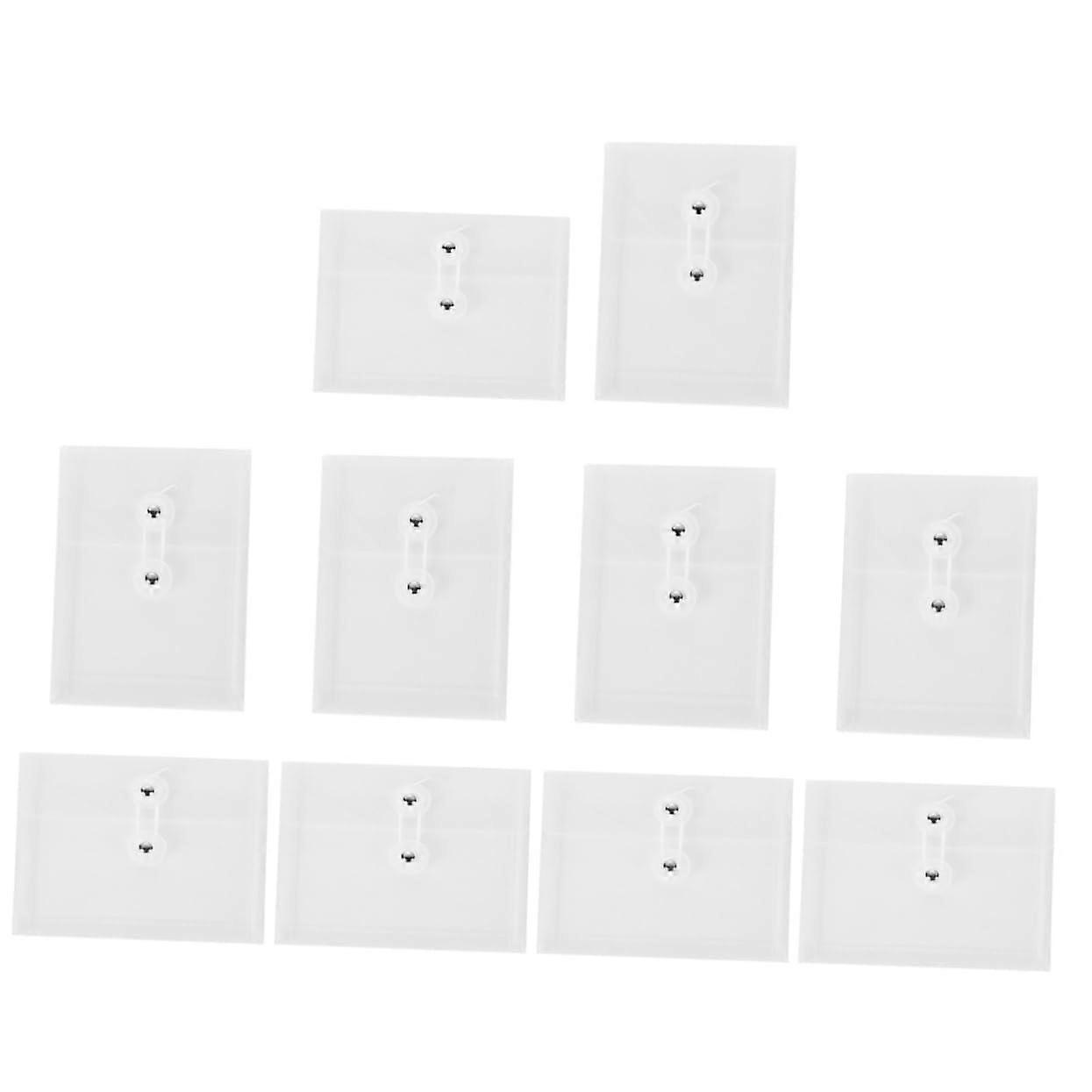 File Holder Folder 10-Pack With Pockets Reusable Envelopes Document Organizer