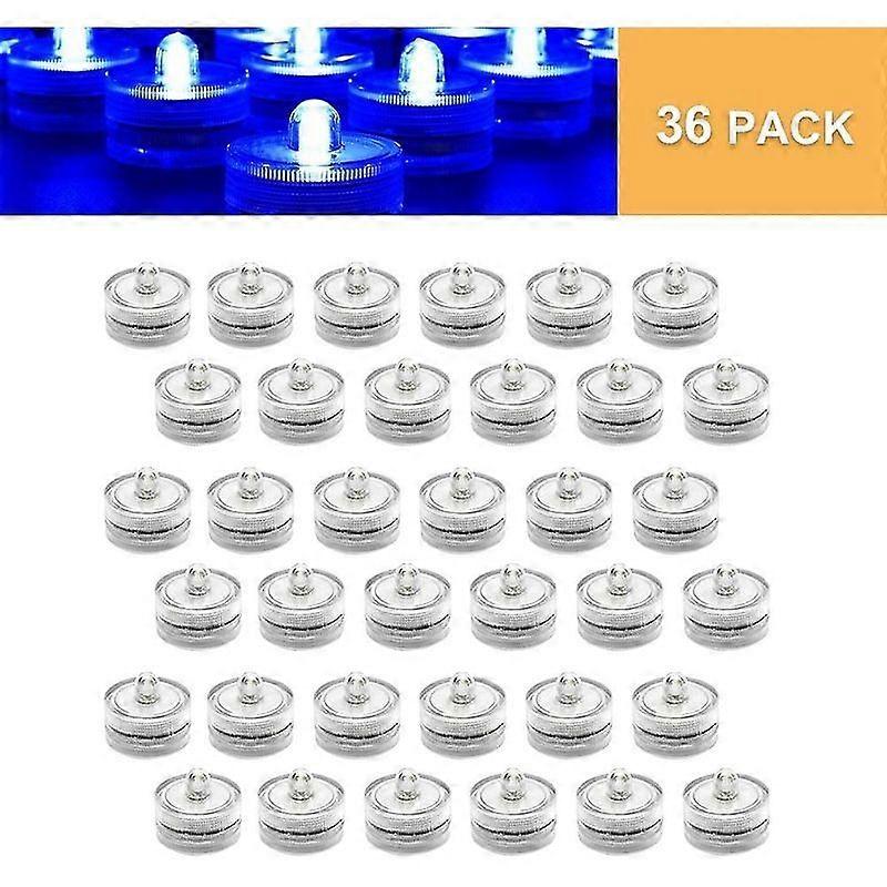 Luxora 36pack άσπρα αδιάβροχα στρογγυλά υποβρύχια μίνι οδηγημένα φω'τα τσαγιού υποβρύχια φώτα
