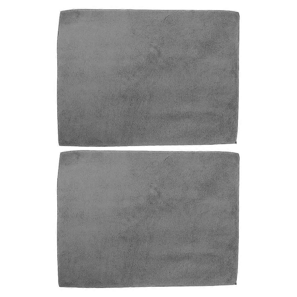 Car Wipes Multi Purpose Cleaning Supplies Non Scratch 2Pcs Grey Coral Fleece Car Detailing Use