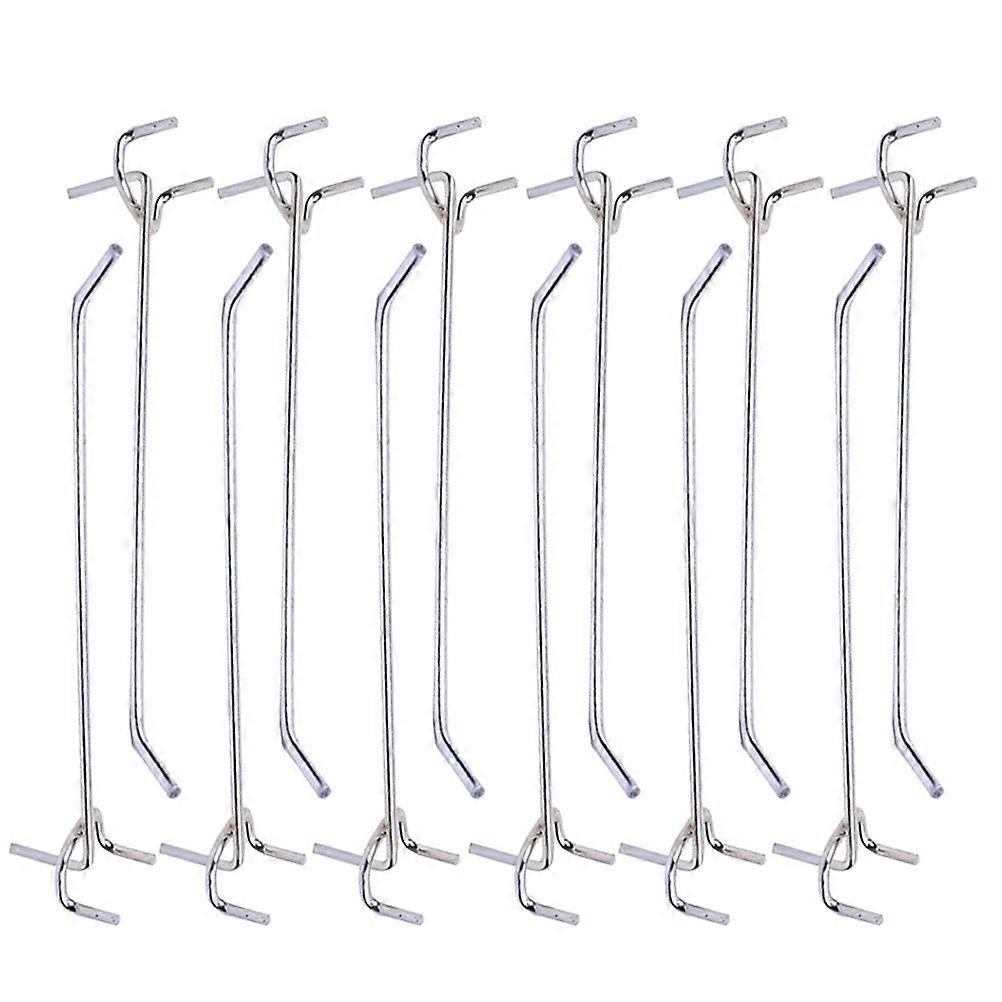 Shelf Holders Pegs Three Fork Triangular Hole Board Hook Silver 3.3mm Width 2.5cm Hole Diameter 5cm Length Door Back Space Utilization 100Pcs
