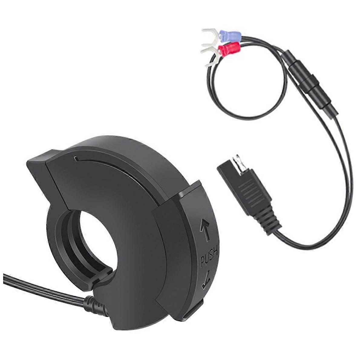 PD QC3.0 Motorcycle USB Fast Charger Moto Handlebar Waterproof Type-C Port Socket Connector with Switch 12-24V