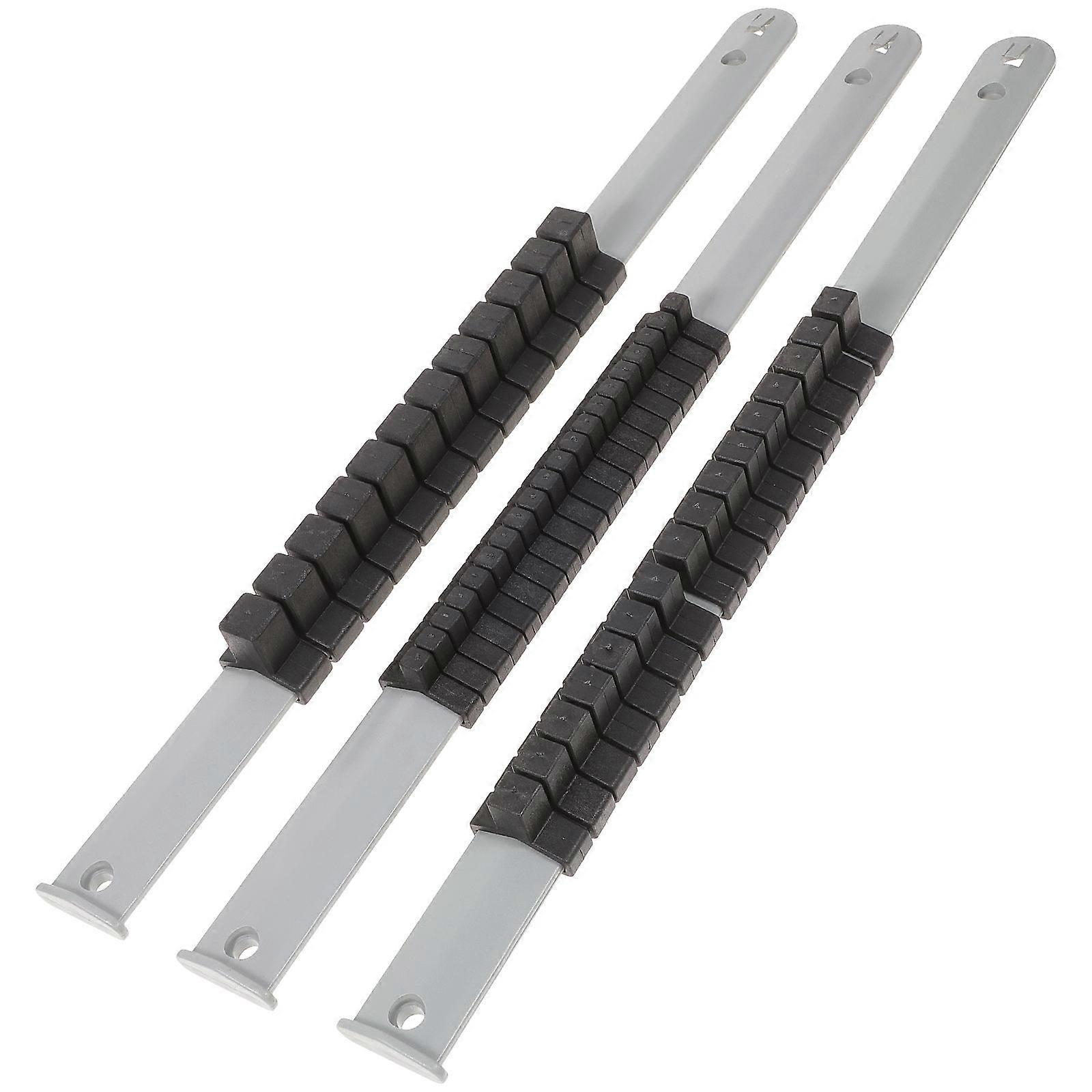 3pcs Durable Socket Organizer Lightweight Portable Tool Holder for Mechanics