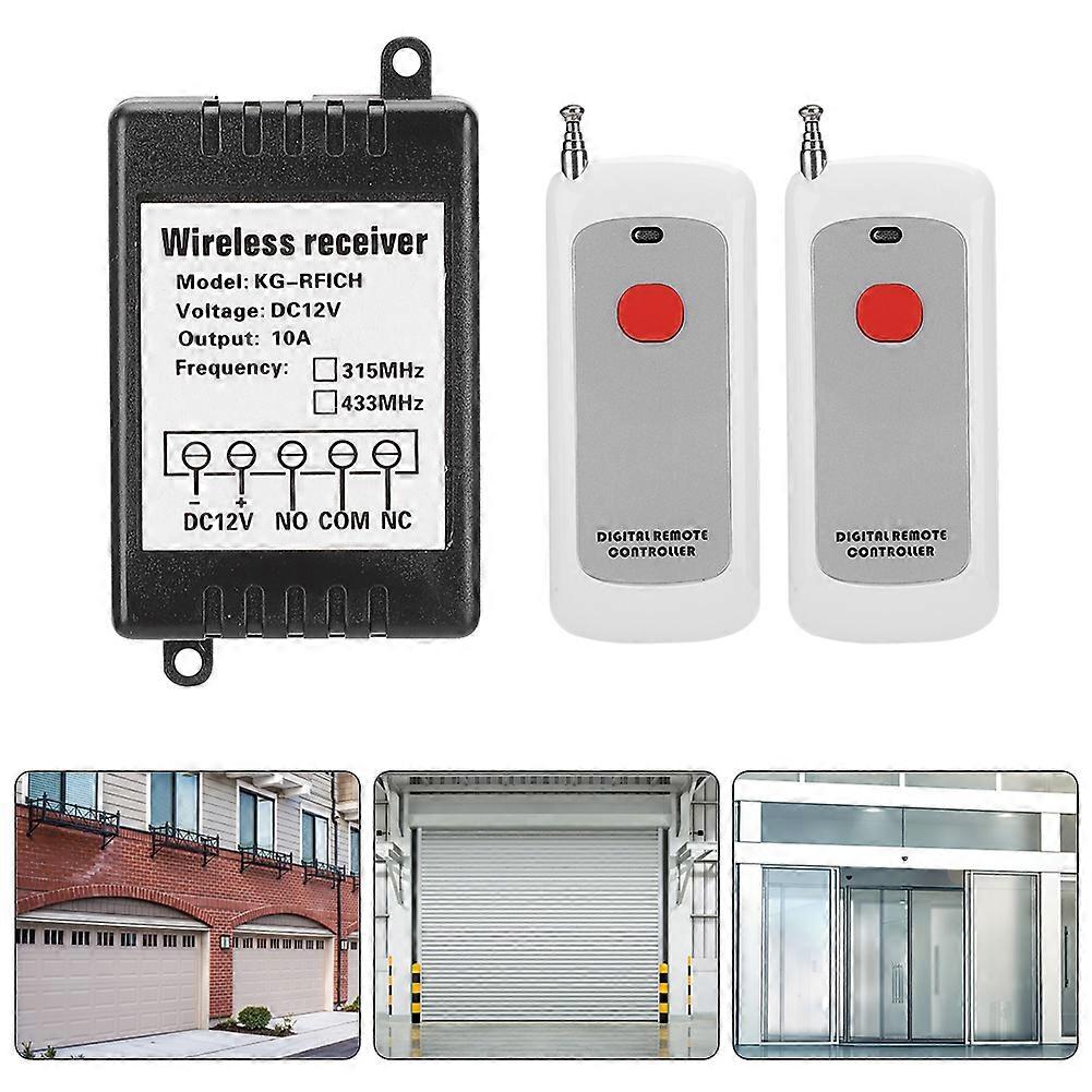 12V Single Channel Remote Control Switch Transmitter Receiver Set 1 Button Learning Code 3280.8ft