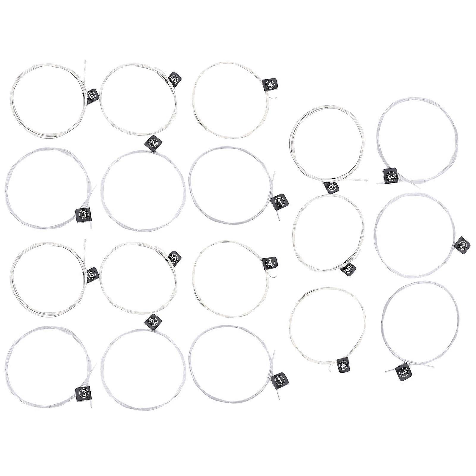 3 Set of Classical Guitar Strings Replacement Stable Pitch Nylon Silver Plated Accessories