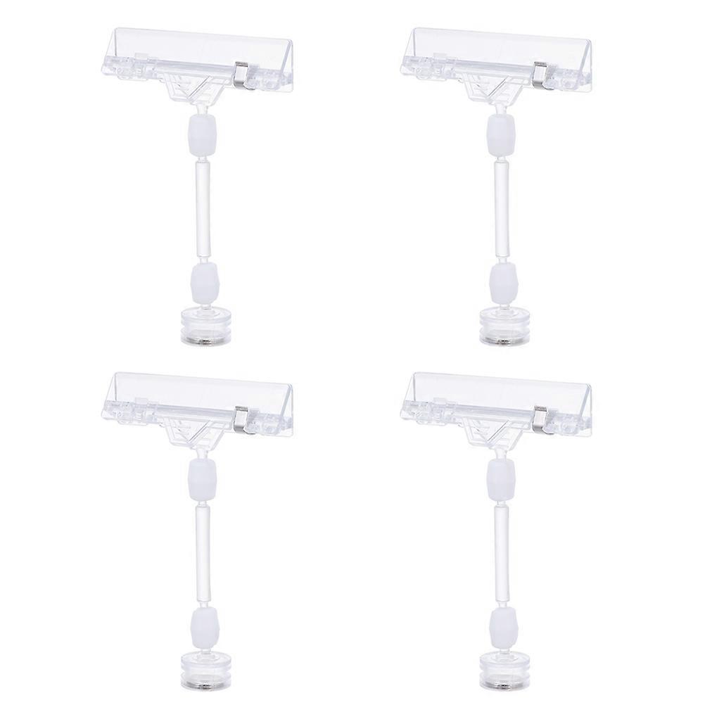 4Pcs Price Tag Clips for Supermarkets Display and Label Clamps