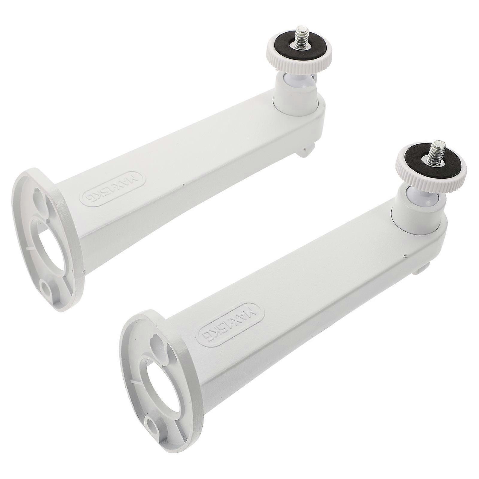Camera Mount Bracket Wall Mount Security Camera Bracket Garden Holder White Aluminium Alloy Adjustable Angle 1Set