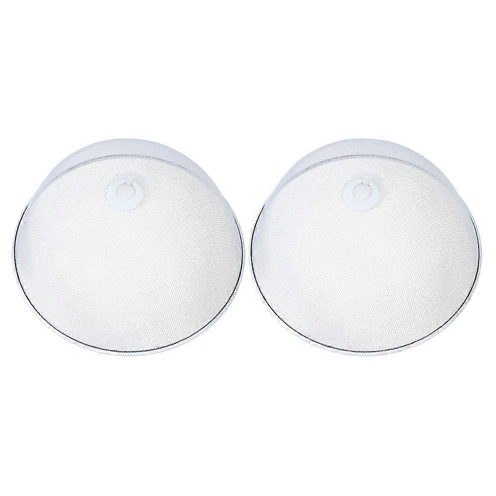 Dust Cover For Kitchen Food Covers Simple Design Home Use Round Iron 2Pcs