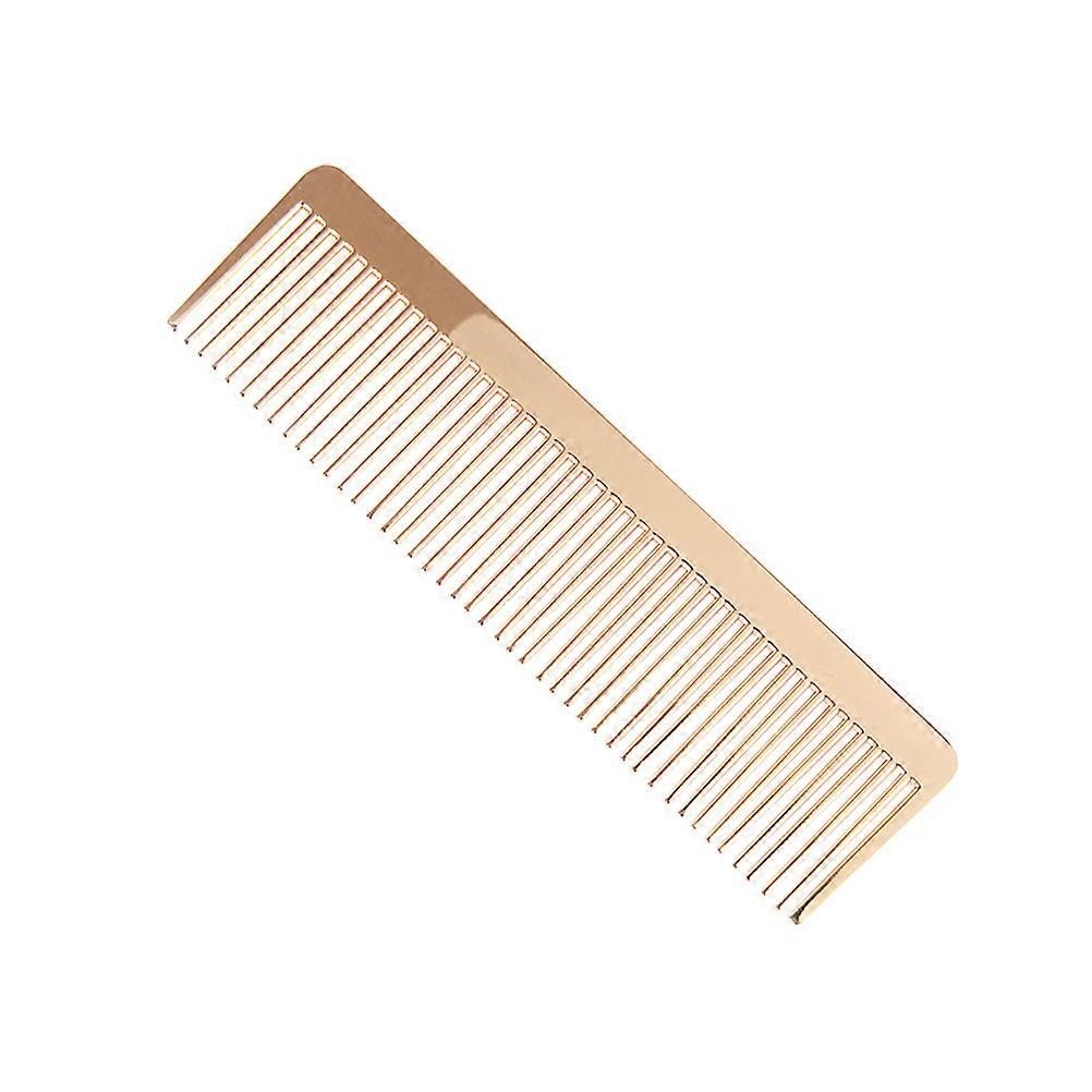 Metal Hairdressing Comb Anti-Static Smooth Scalp Experience For Barber Shops 1Set