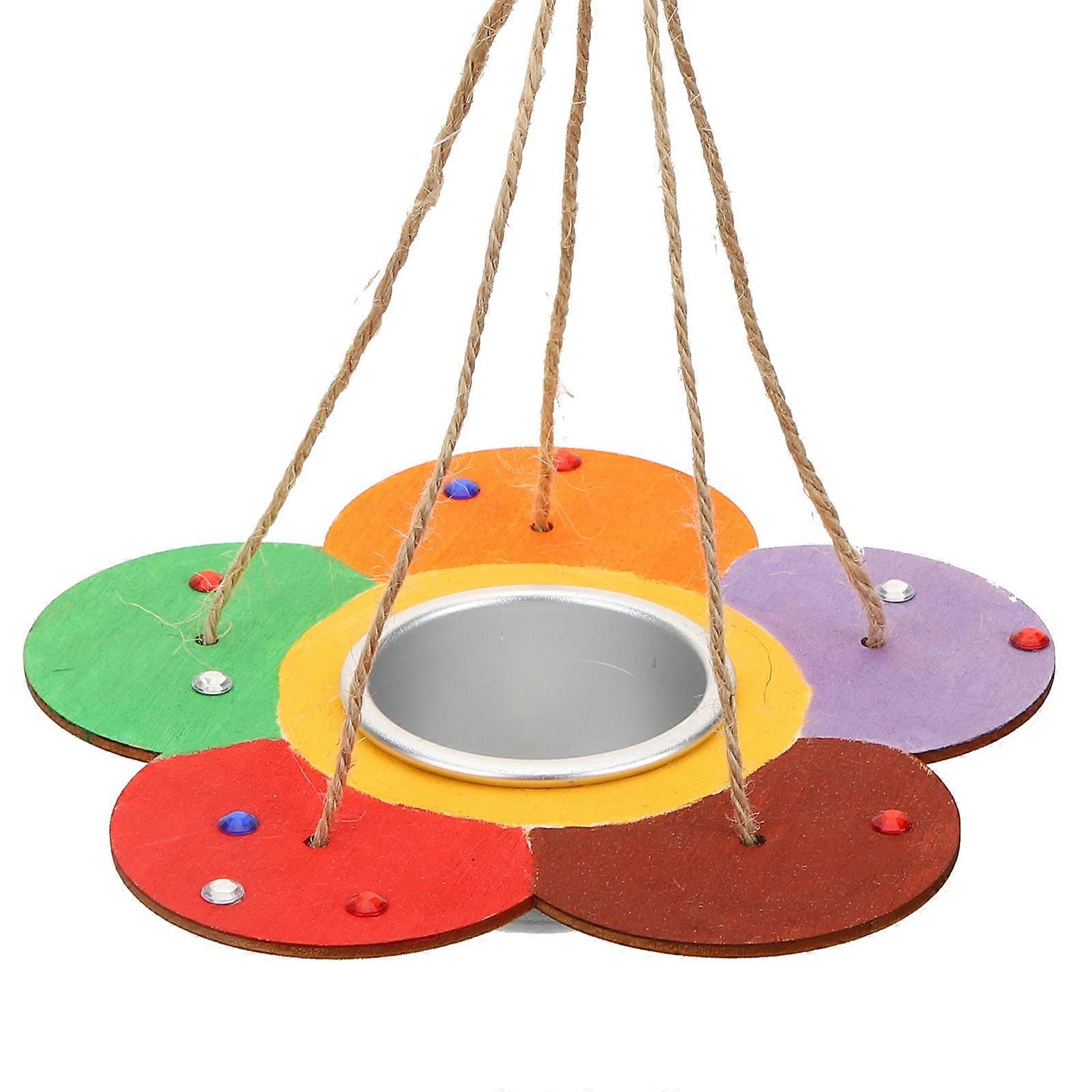 Outdoor Bird Feeder Wooden Graffiti Diy Artistic For Artists Parrots 15x15cm Craft Making 1Set