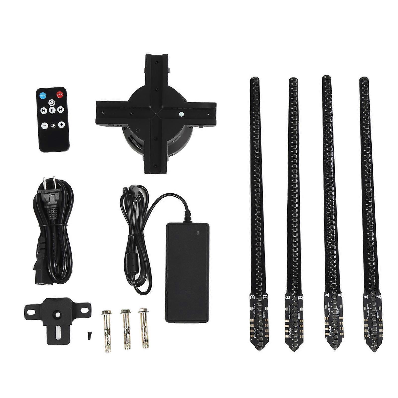 3D Hologram Fan 1024LED WiFi APP Control, High-Resolution Advertising Display, 28.3in