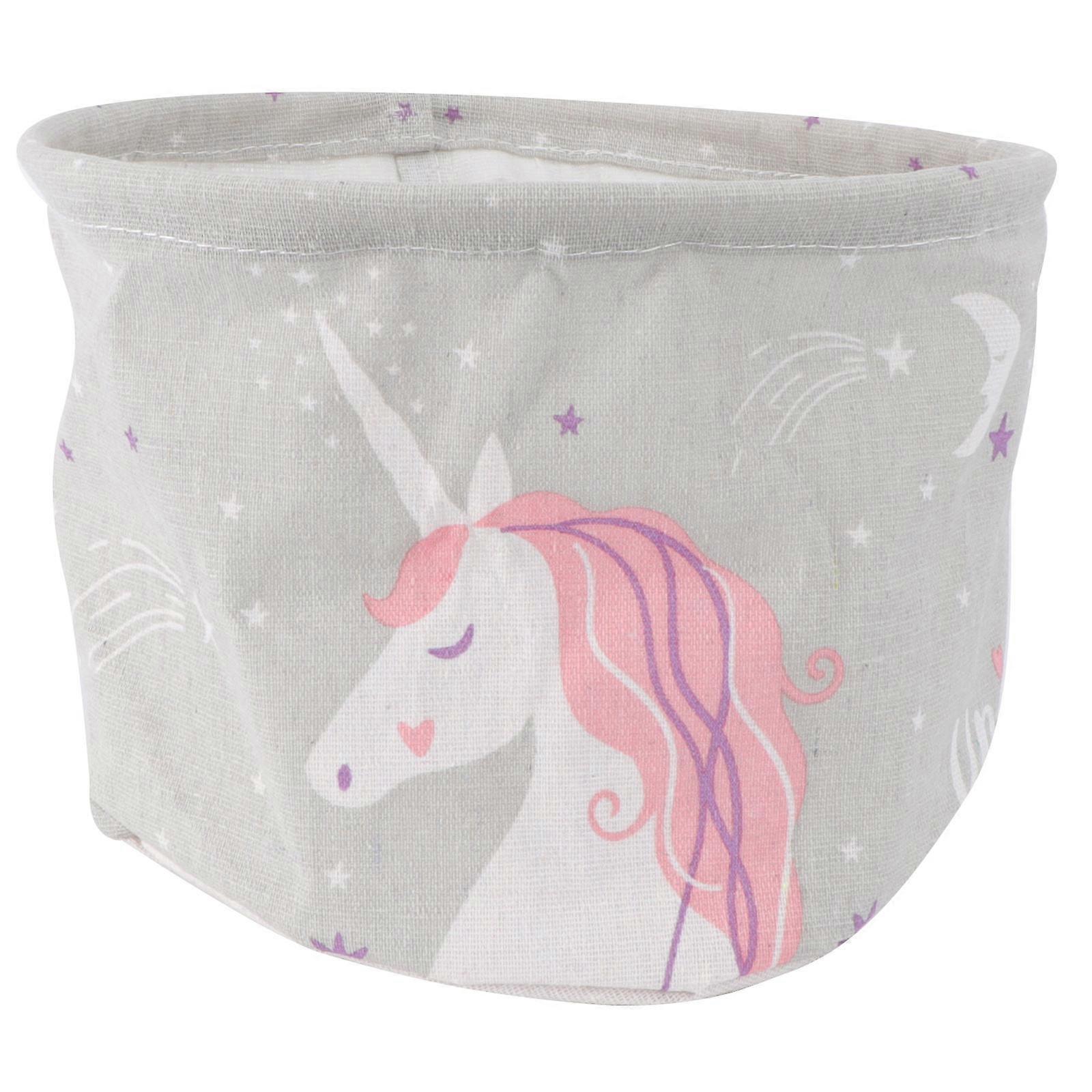 Fabric Storage Baskets Multipurpose Basket Space-saving Design Sundries Organizer Grey 22.00X22.00X16.00cm 1Pack