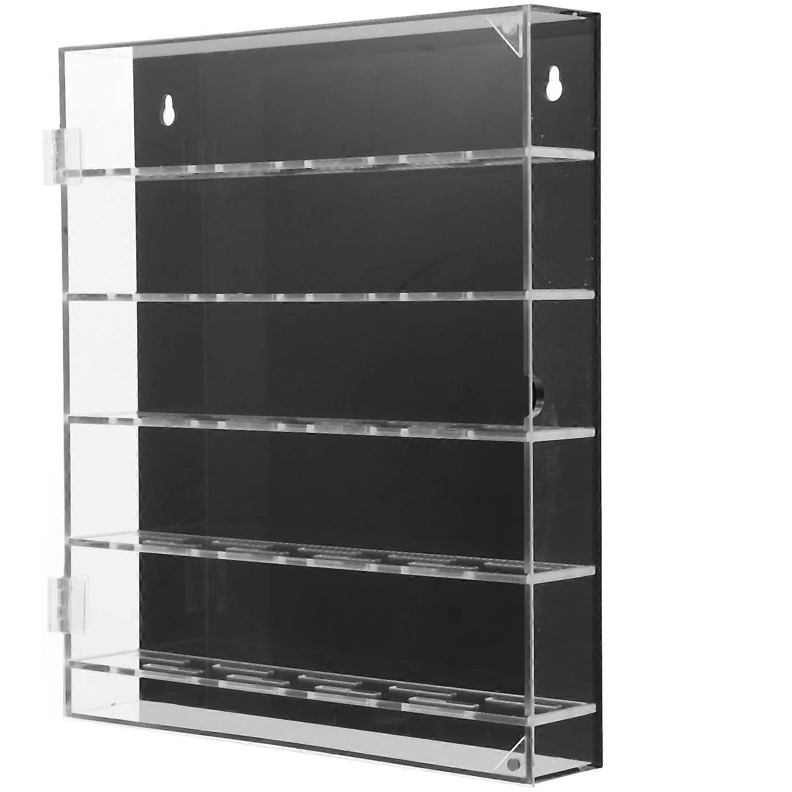 Coin Display Case Acrylic Coin Collection Box Rectangular Shape Elegant Design For Father's Day Anniversaries Birthdays Home Office Use 1Set