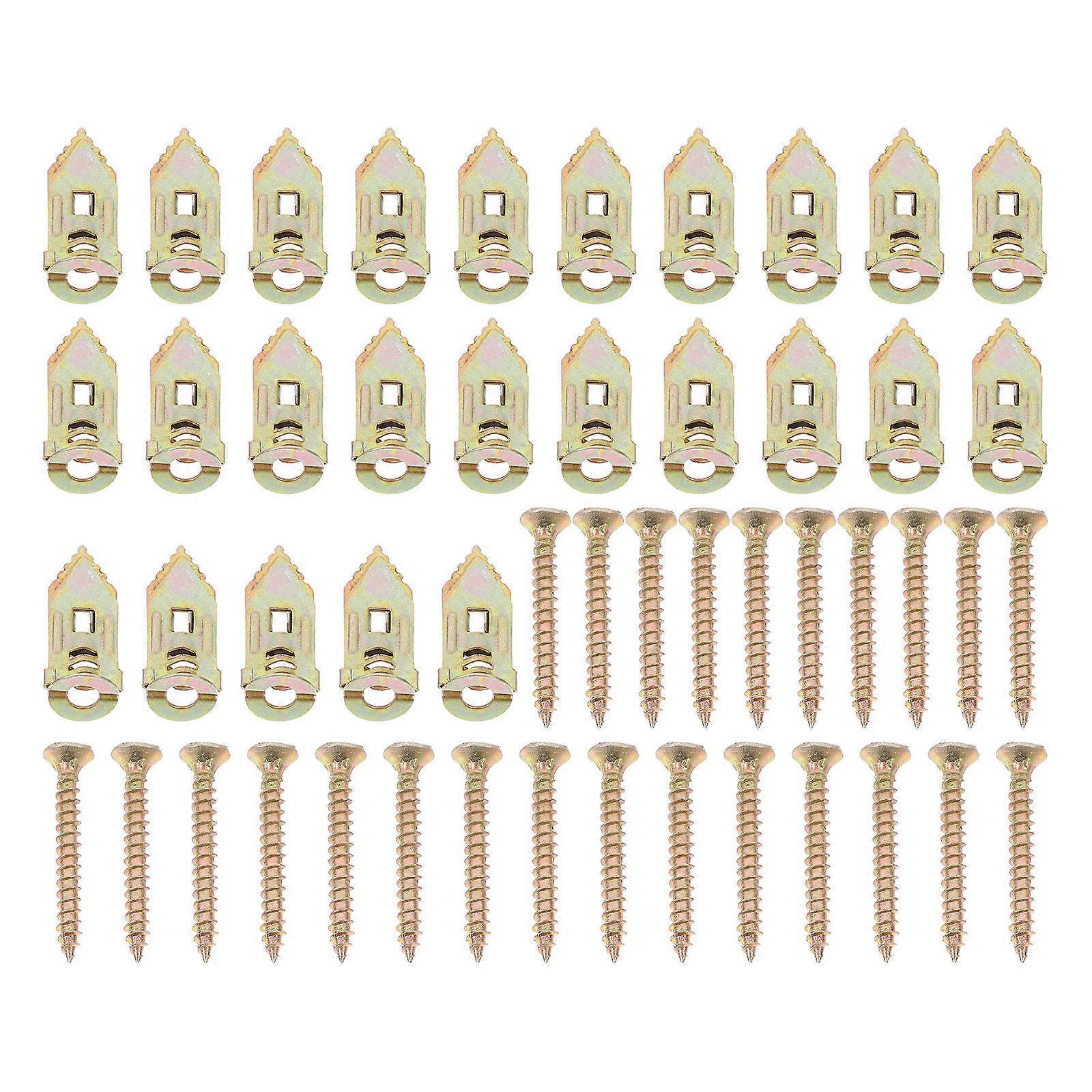 50pcs Self Drilling Anchors Expansion Screws for Plasterboard Drywall Fixing Easy Installation Reliable Wall Support