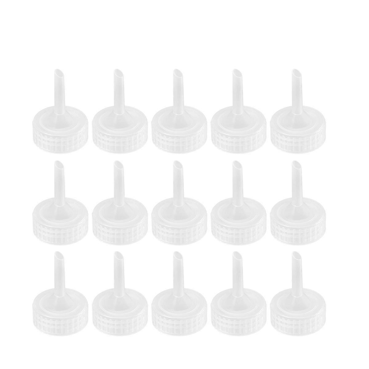 Aquarium Fish Egg Incubator Shrimp Hatching Plastic Shrimp Egg Incubation Practical Cylindrical Cap Transparent 3x3x4.2cm 25Pcs