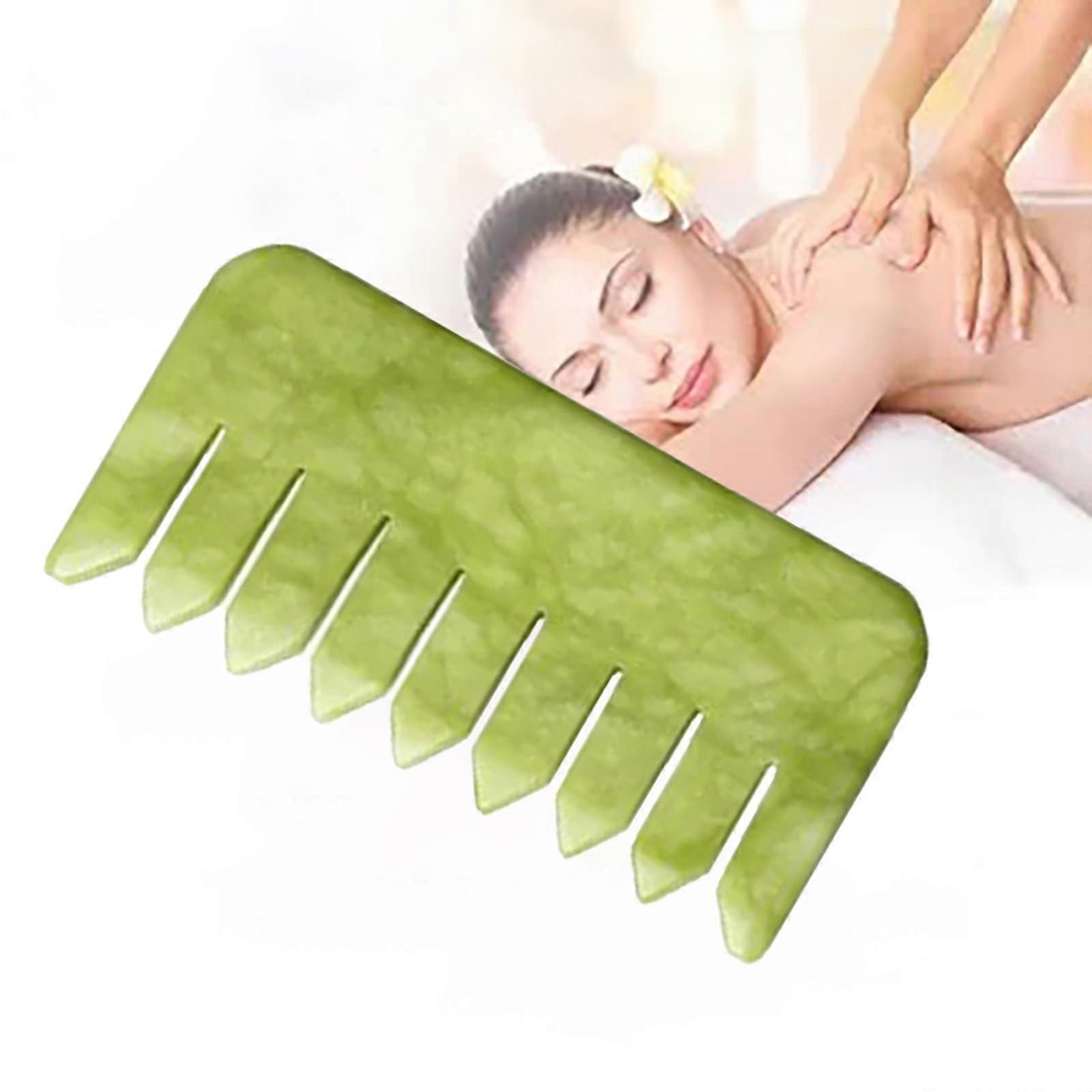 Jade Stone Massage Comb, Gua Sha Face Comb, Scalp Comb, Massage Tool