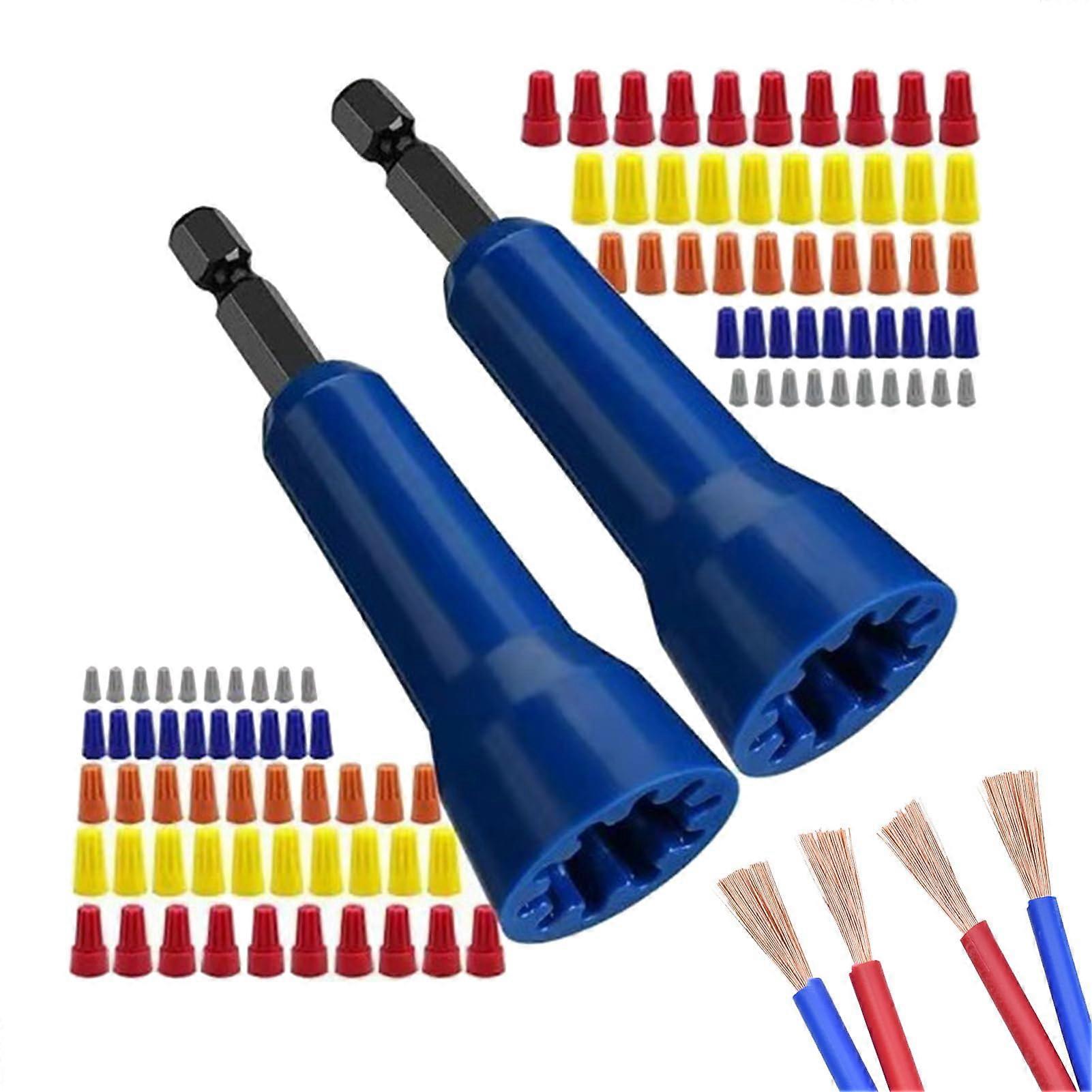 Spiral Drill Bit Holder F, 102-Piece Wire Winding Tool Set, Alloy Wire Twisting Drill, Compatible with Electric Drills