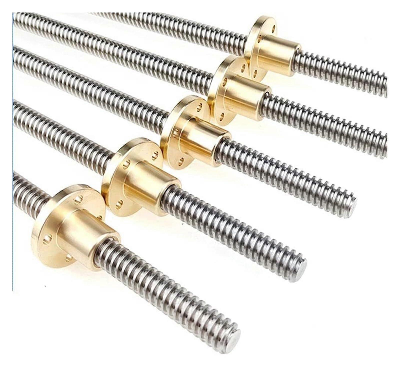1 x T10 lead screw, 2 mm lead, 100100 mm, 10 mm, trapezoidal thread spindle with nut (400 mm)