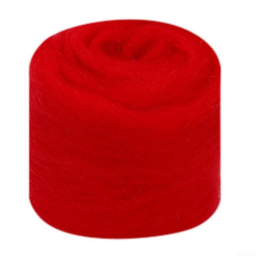 10g faux wool fiber for needle felting, ideal for dry felting techniques and various craft applications (48)