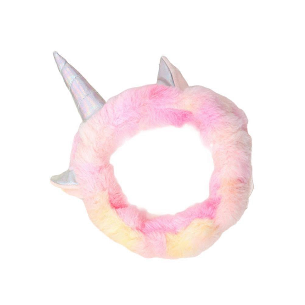 Hair Accessories For Teen Girls Unicorn Hair Bands Pink Color Kawaii Style Suitable For Parties 1Set