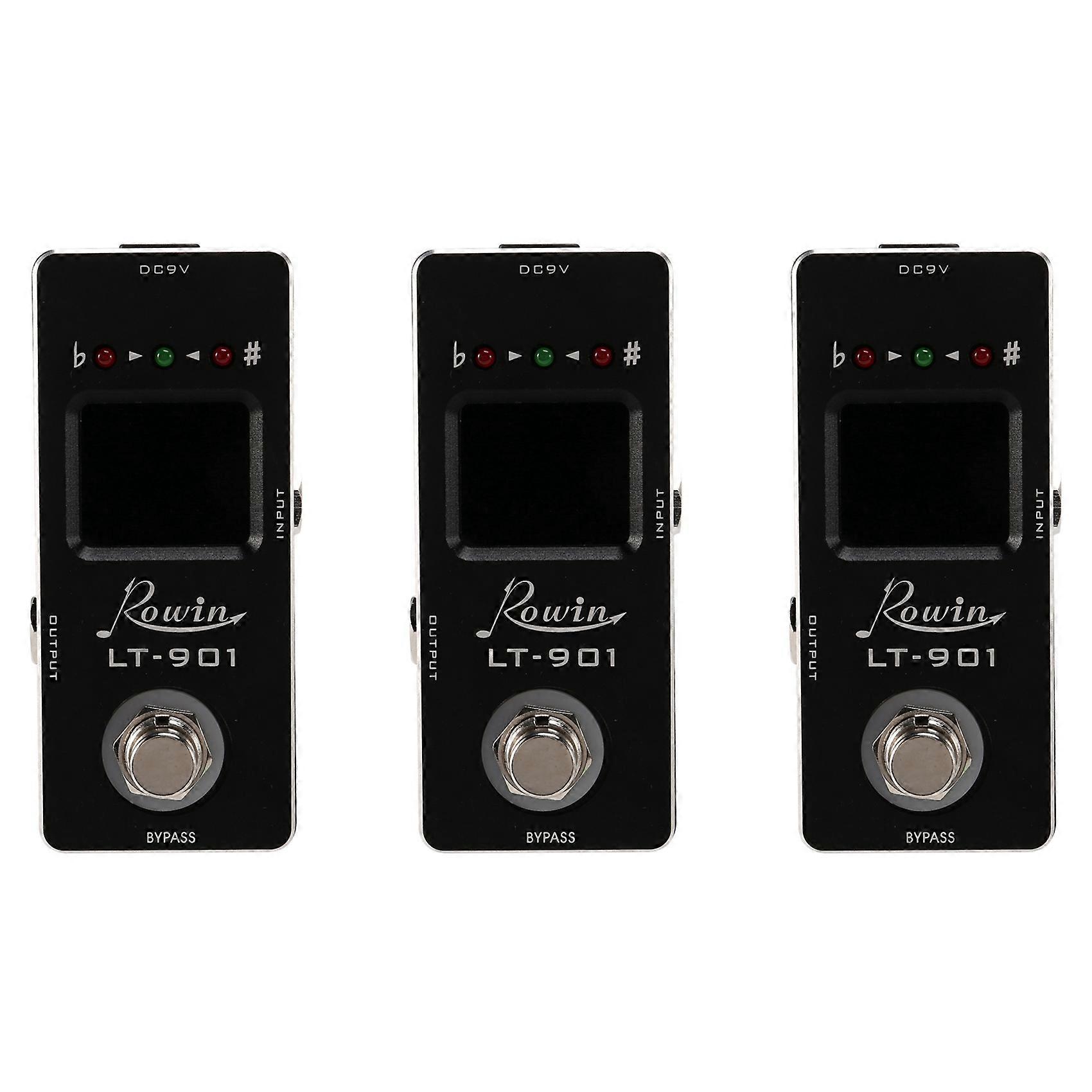 3X -901 Guitar Tuner Effect Pedal Mini Chromatic True Bypass Lcd Display Digital Pedal Guitar Parts