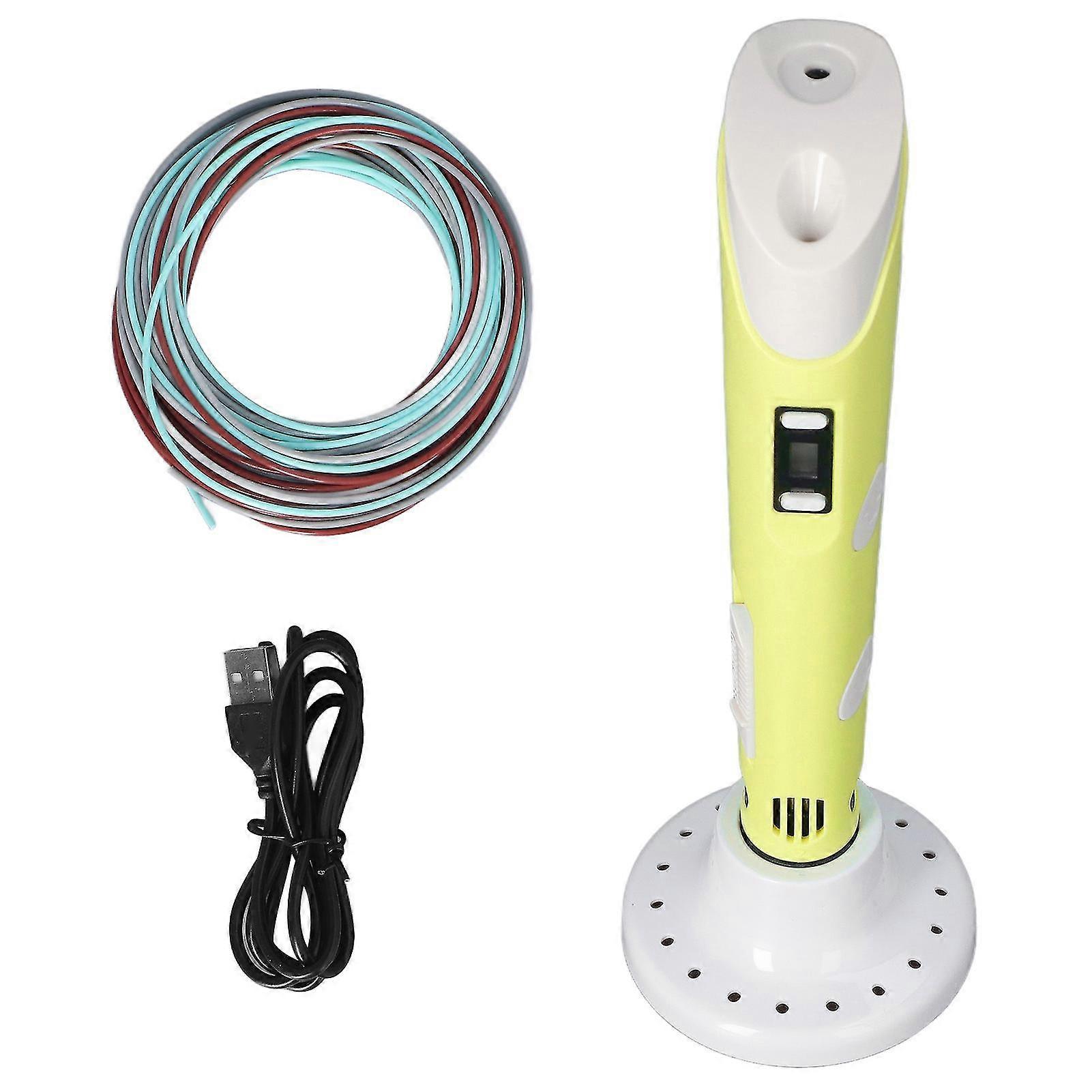 2025 3D Printing Pen Set User-friendly, equipped with 3 colors of PLA printing consumables