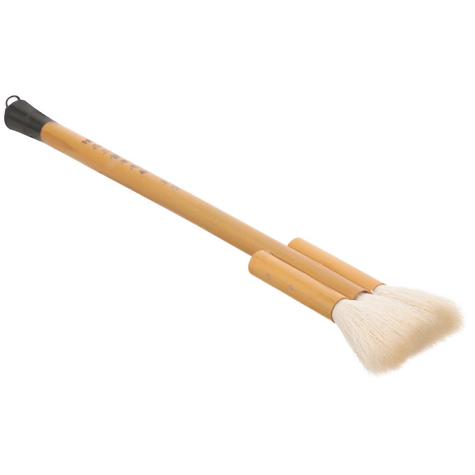 Bamboo Handle Wool Paint Brush Wall Painting Craft Projects Multifunctional 3Set