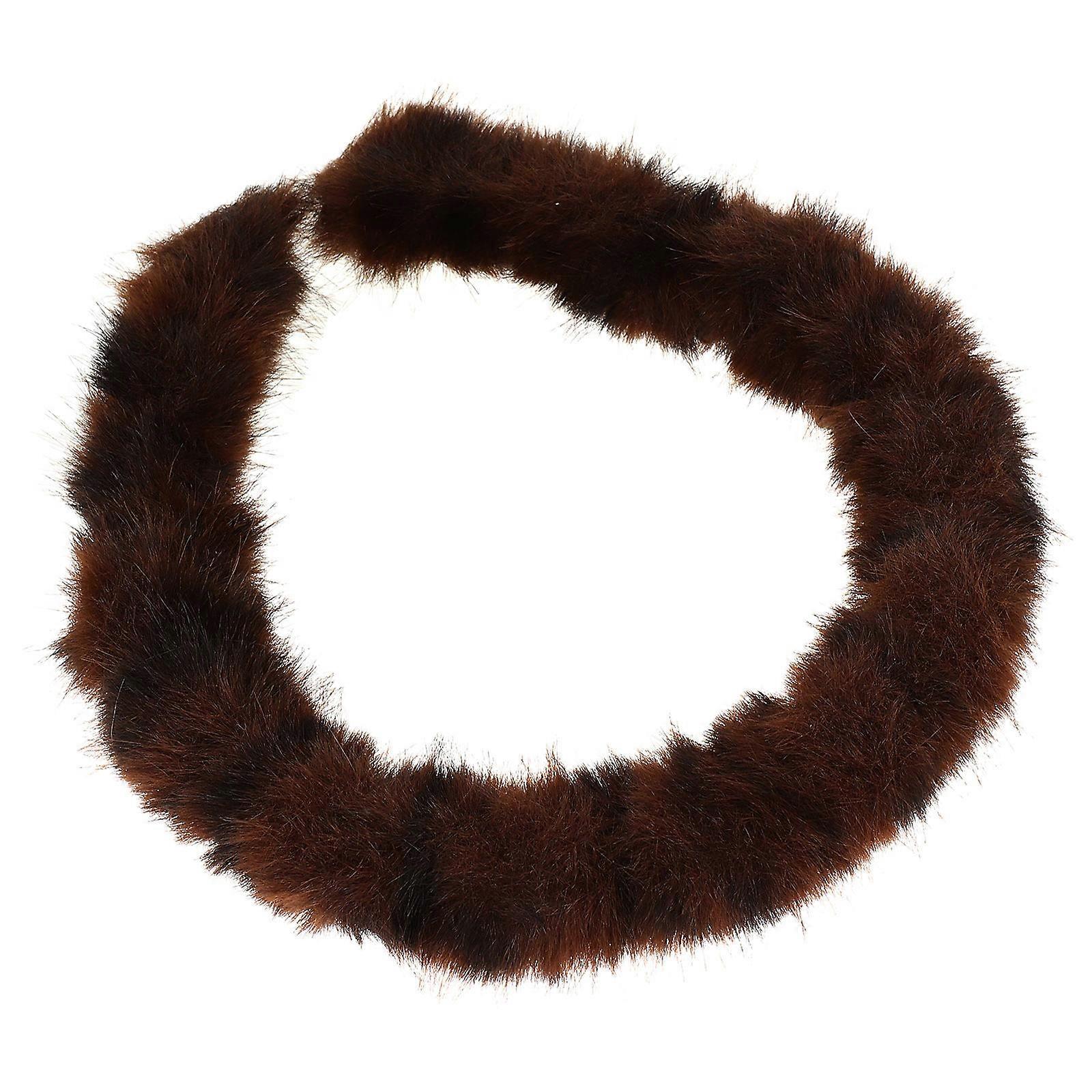 Headband Plush Leopard Print Hairband Non Slip Women Girls 1Set