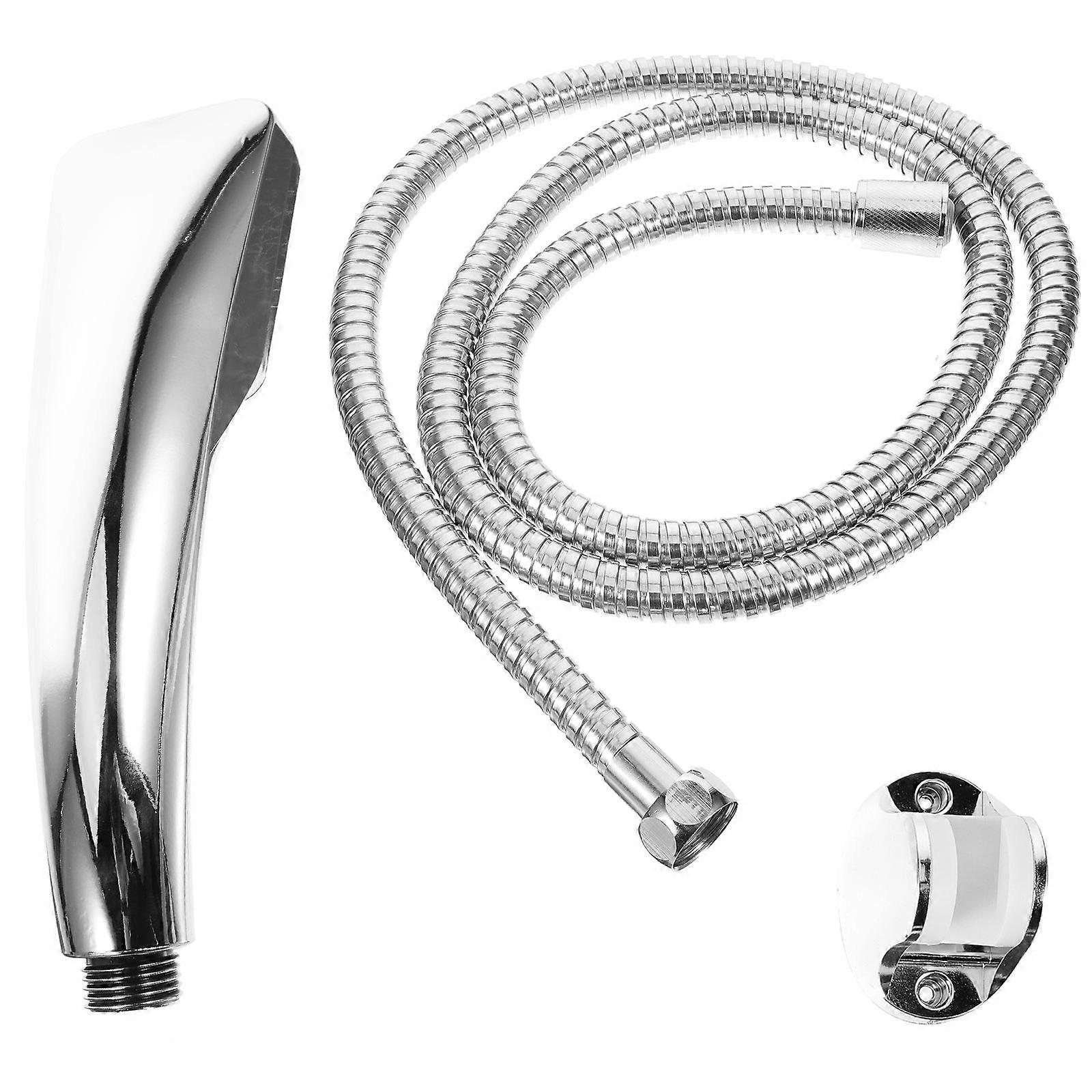 Bathroom Sets Accessories Square Shape Shower Contemporary Style Home Hotel Use Silver 21x7x2cm Anti-leak Design 3Pack