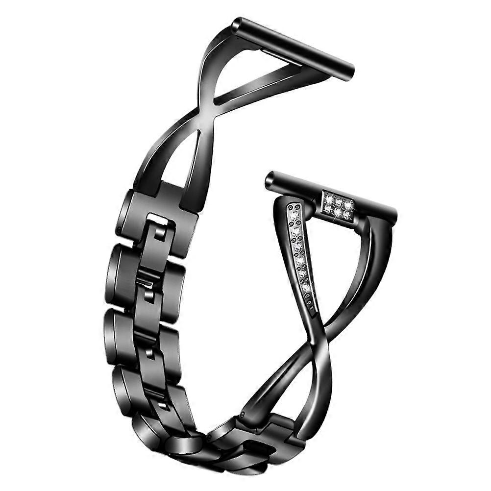 22mm Smartwatch Band Replacement Suitable For Formal Events And Casual Wear In Black 1Pcs