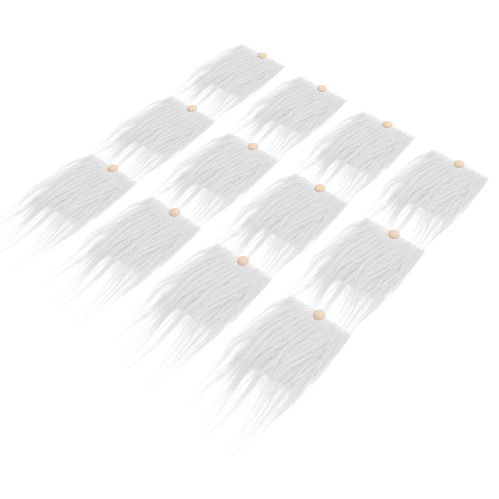 Diy Faux Gnome Beards 12 Sets – Lightweight Skin Friendly Crafting Material for Christmas, Valentine’s Day & Wedding Decorations – Includes Plush
