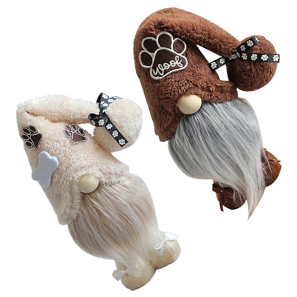 دمية جنوم رائعتين لديكور المنزل نسيج بوليستر متنوع اللون وملء القطن PP 2 قطعة