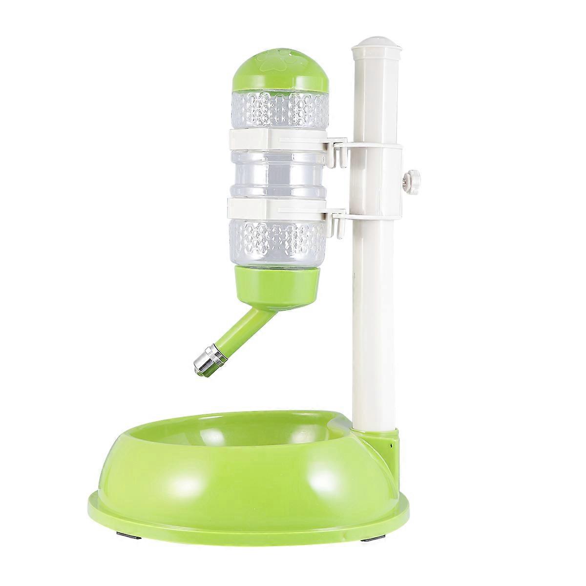 Automatic Cat Feeder with Large Opening and Controlled Dispensing for Pet Use Green Plastic