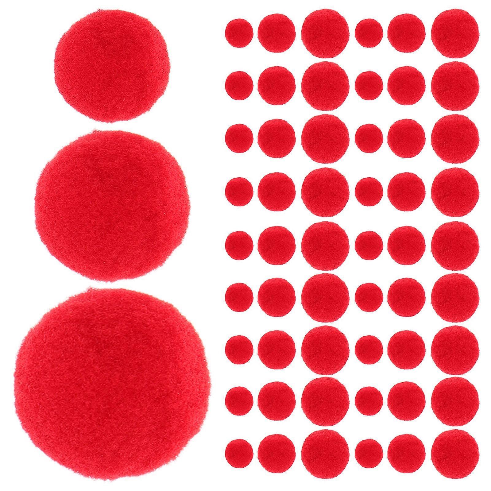 Christmas Themed Red Pom Poms DIY Christmas Tree Kit Featuring Comfortable Material 3 Bags (200/Bag)