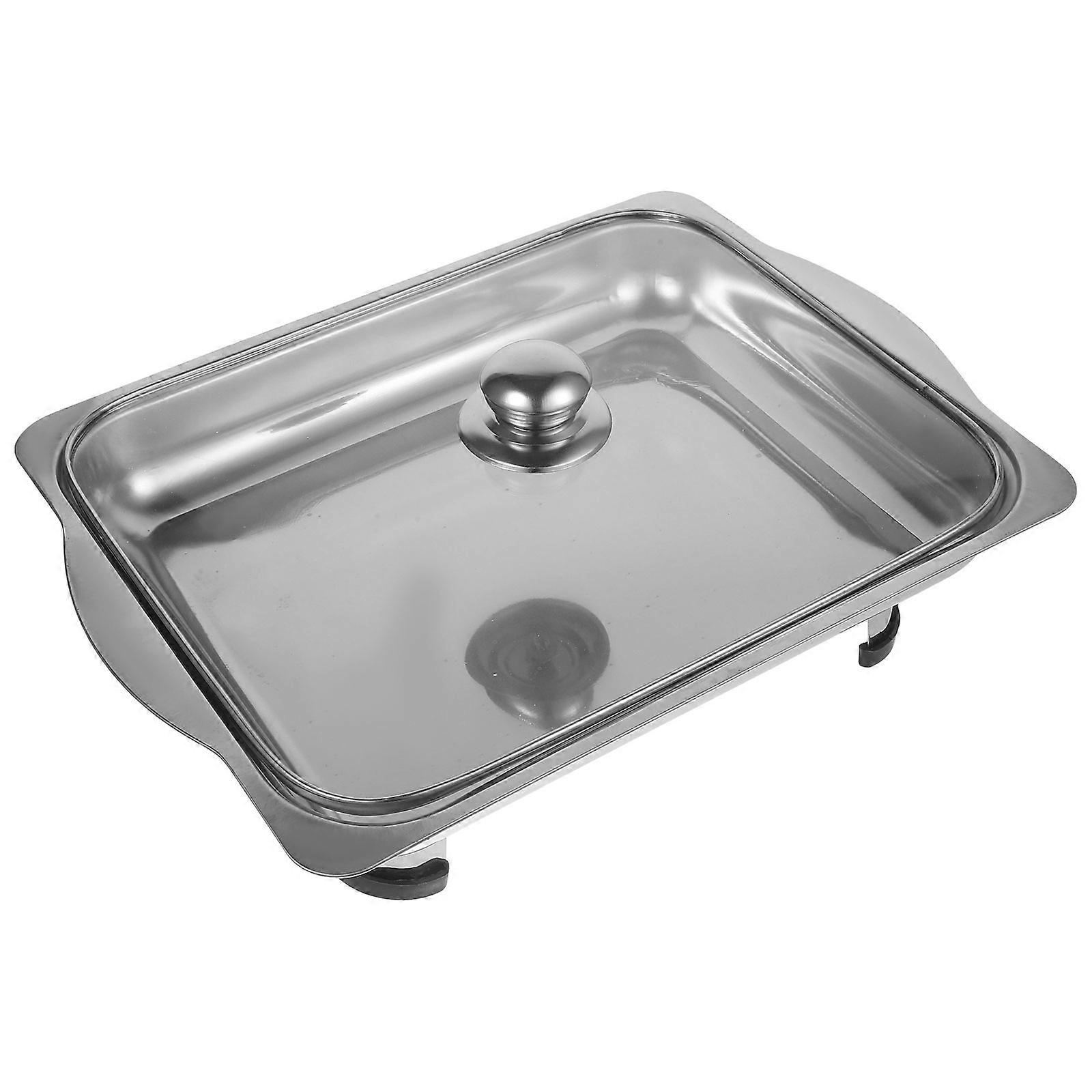 Chafing Dish for Buffet Use in Hotel or Restaurant Settings Providing Food Warming Features with Stainless Steel and Glass Material 1 Set