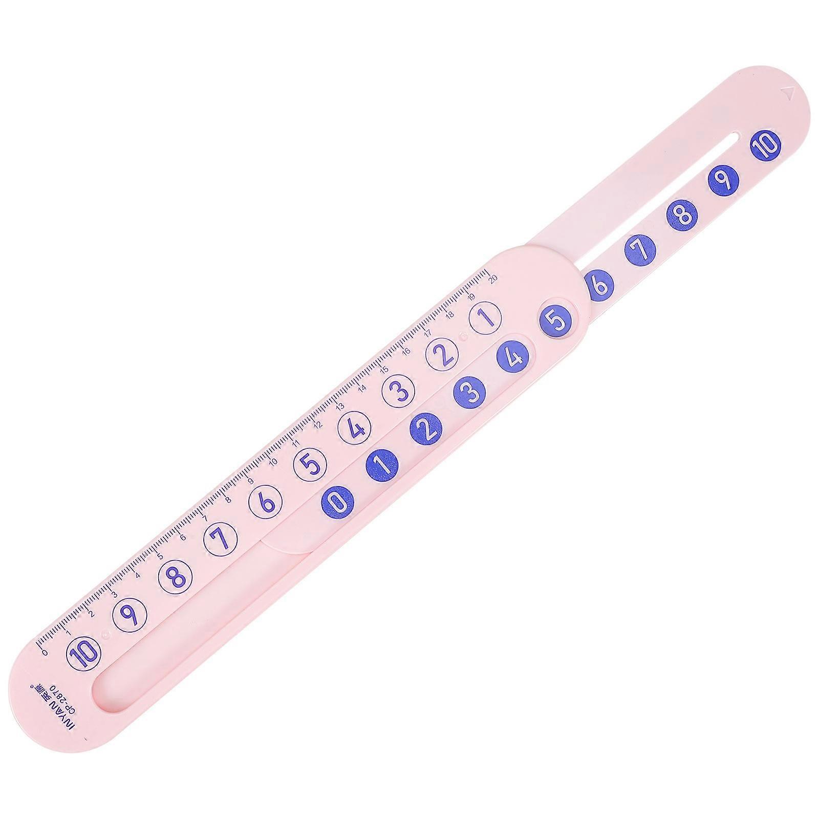 Math Learning Slide Ruler Educational Number Matching Tool for Addition and Subtraction, Easy to Use Arithmetic Aid for Kindergarten and Early