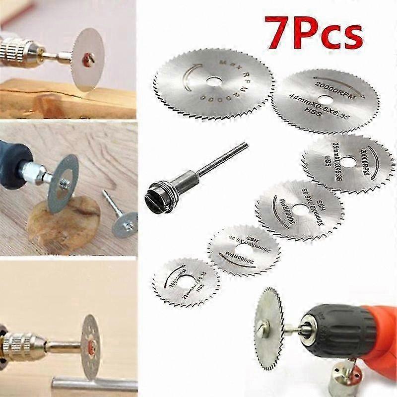 7x HSS Disc Blades for Wood Cutting with Rotary Tools