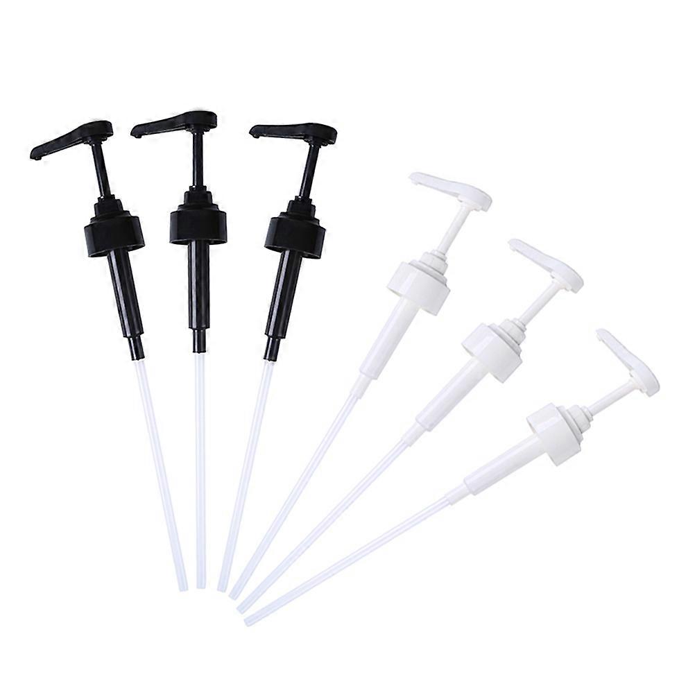 Syrup Bottle Pump 6Set For Home Users Kitchen Condiment Use Simple Design Dispensing Device